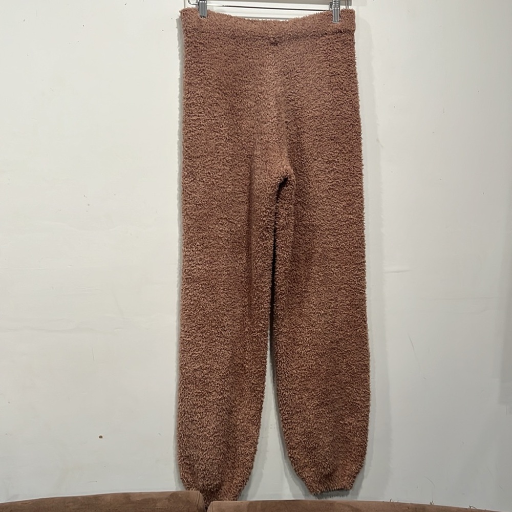 Skims Knit Sherpa Teddy Cozy Jogger Pant in Desert Tan size XL - Picture 6 of 14